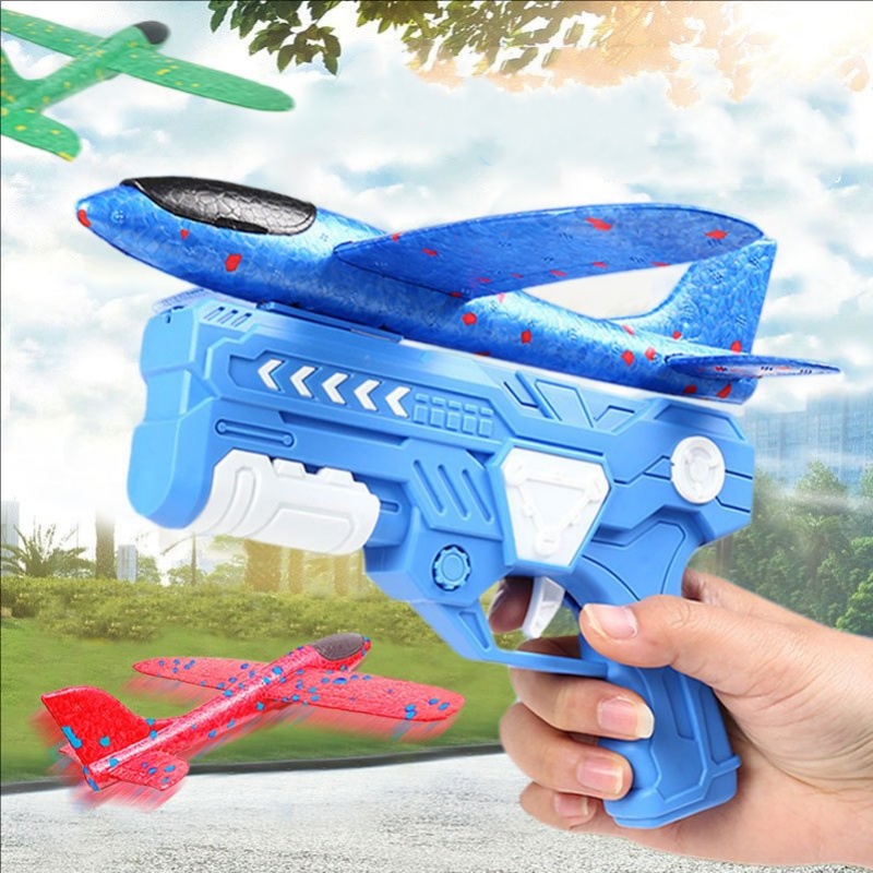 Glowing LED Foam Plane Launche - огляд і ціна Catapult Launcher Toy