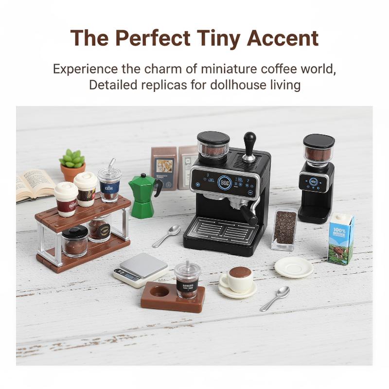 1:12 Dollhouse Miniature Coffe - огляд і ціна Kids Toys Kitchen Set